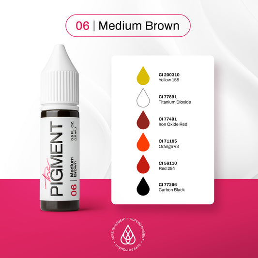 Eyebrows PMU Pigment - 06 Medium Brown