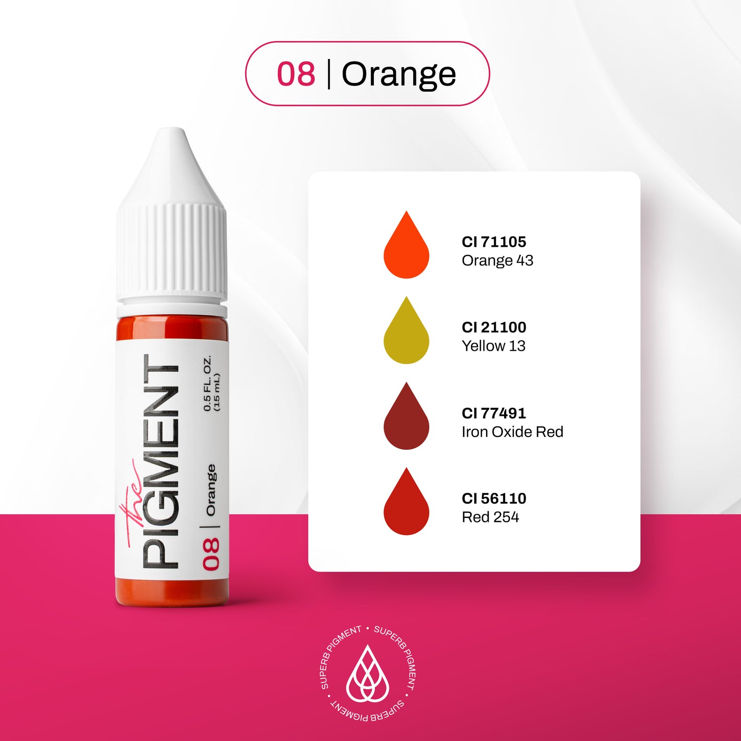 Eyebrows PMU Pigment - 08 Orange