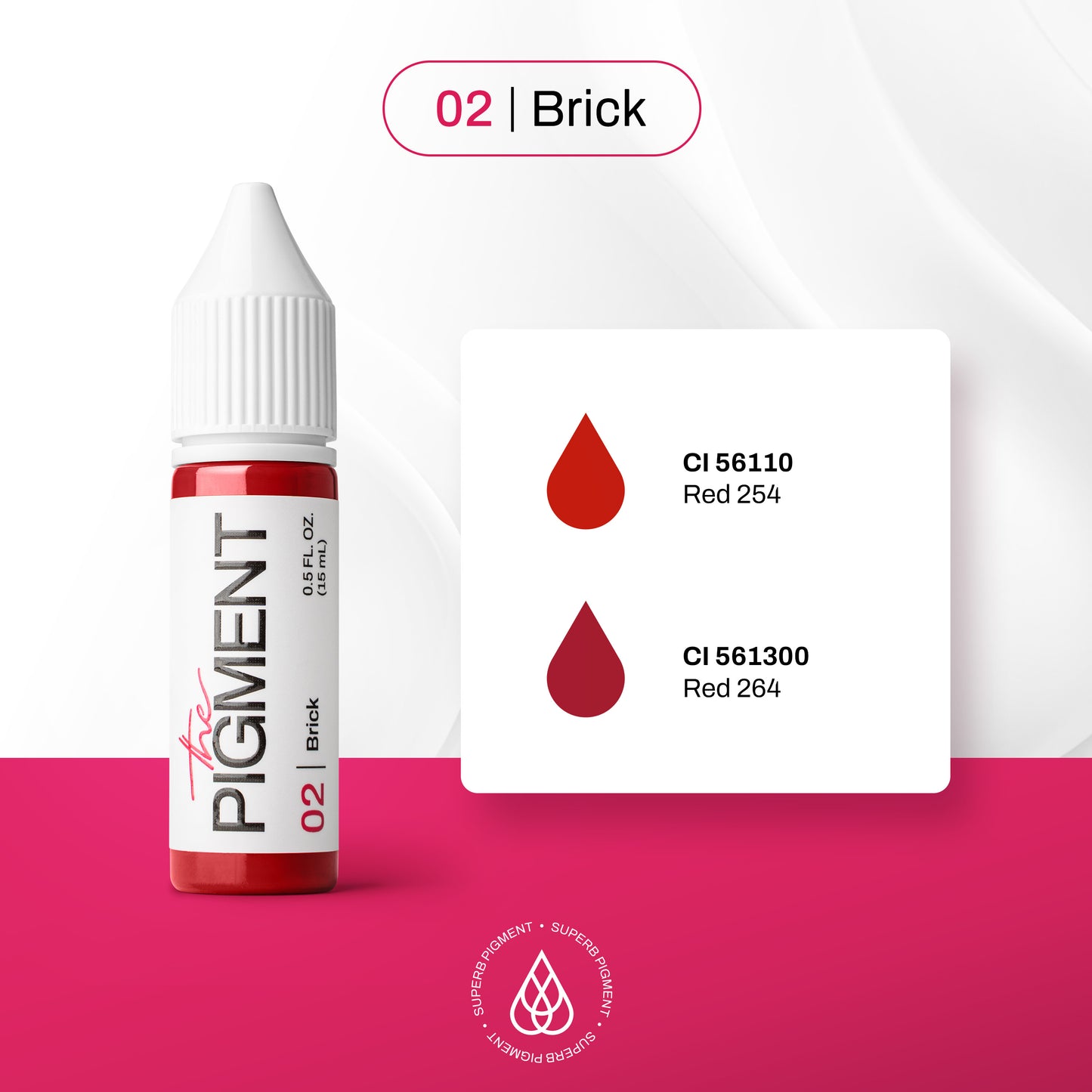 Lips PMU Pigment - 02 Brick