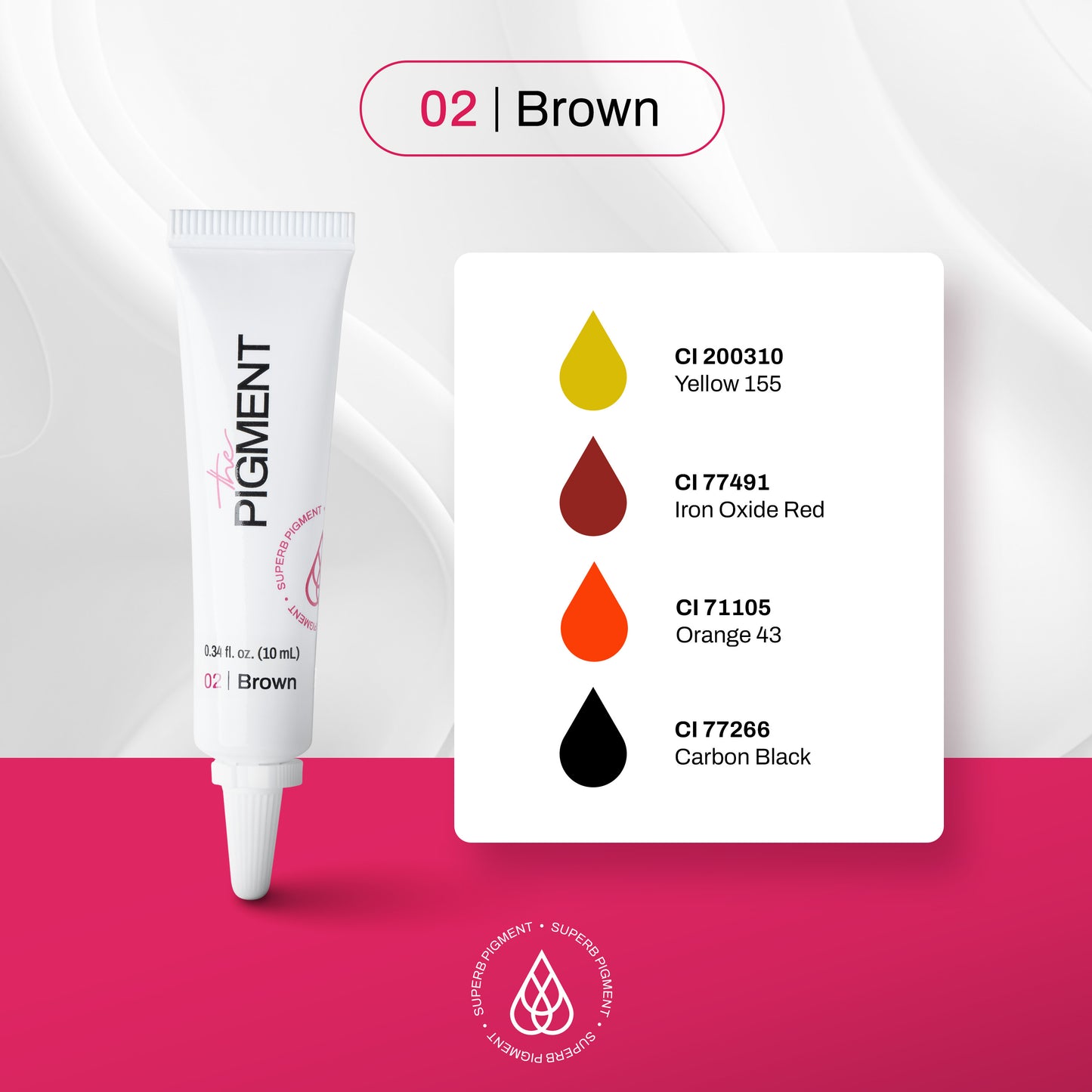 Microblading Pigment - Brown 2 -箱なし-