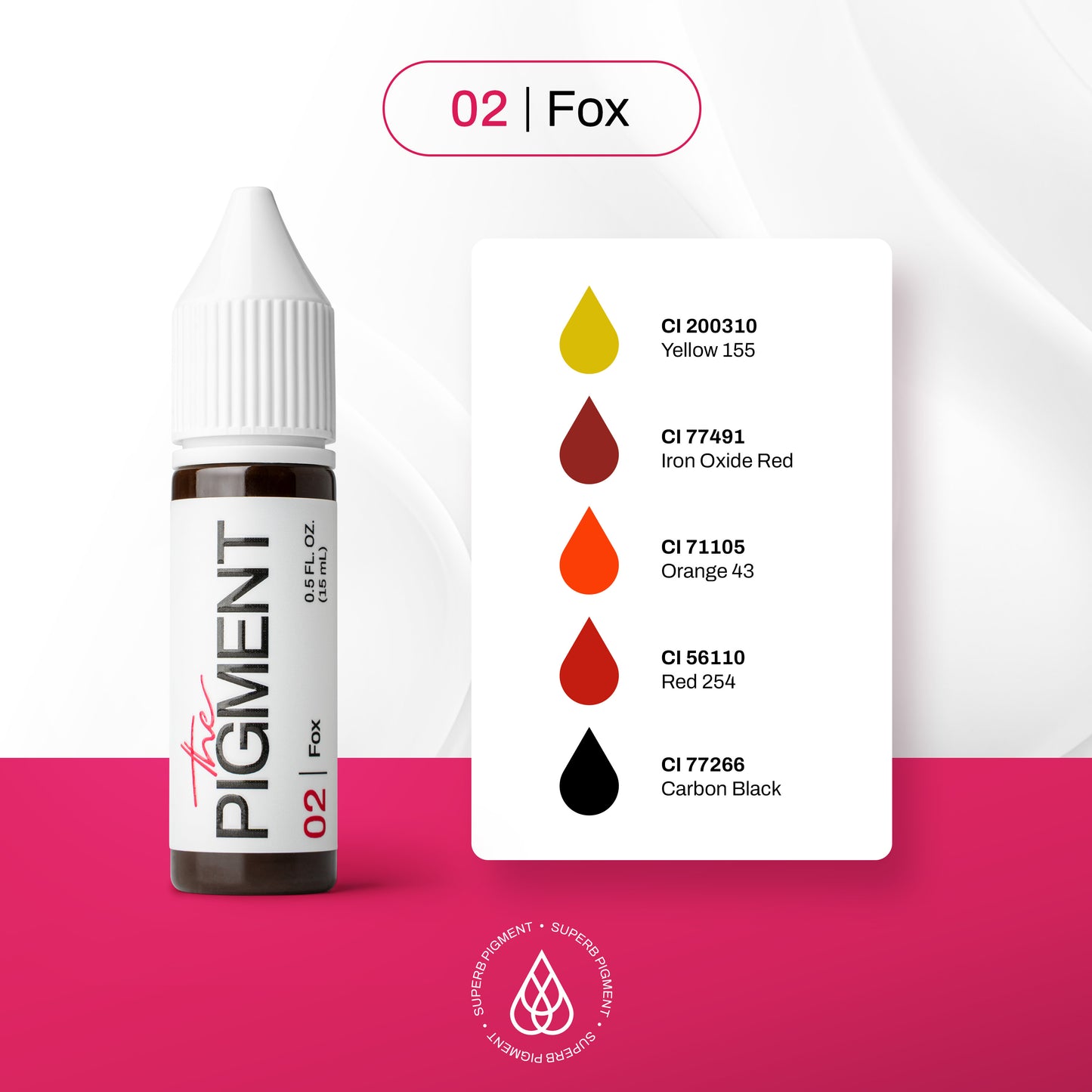 Eyebrows PMU Pigment - 02 Fox -箱なし-