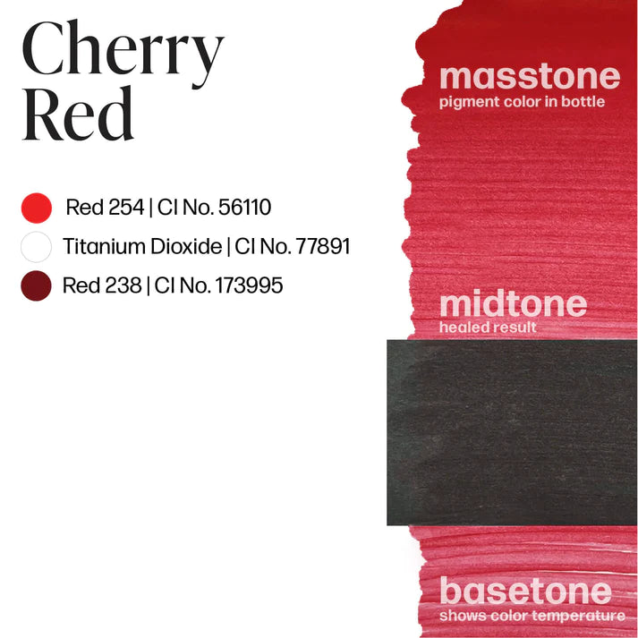 Color Drawdowns Inks LUXE - Cherry Red – PMU ink