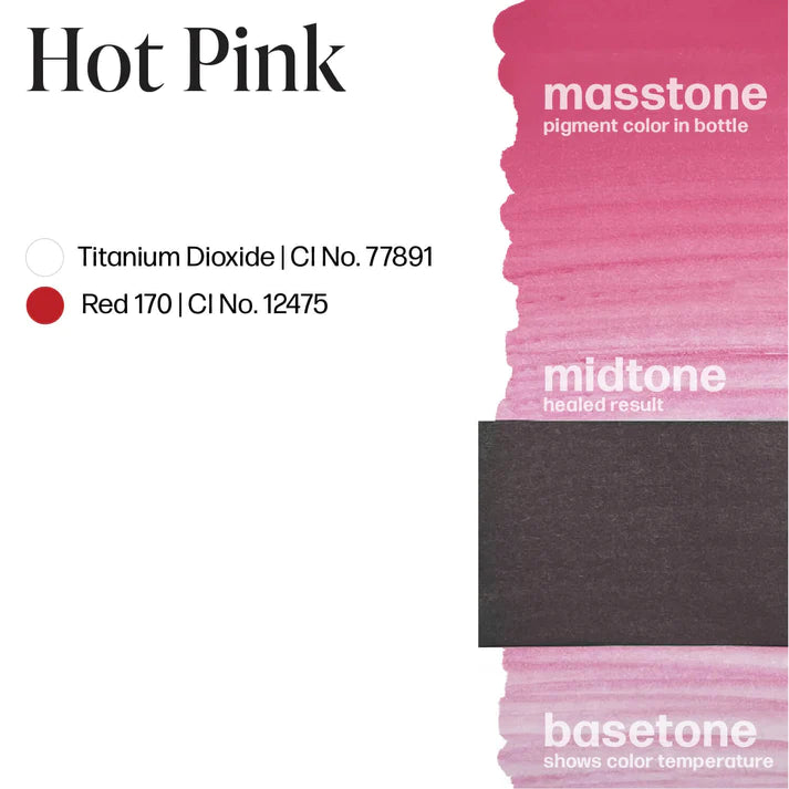 Color Drawdowns Inks LUXE - Hot Pink – PMU ink