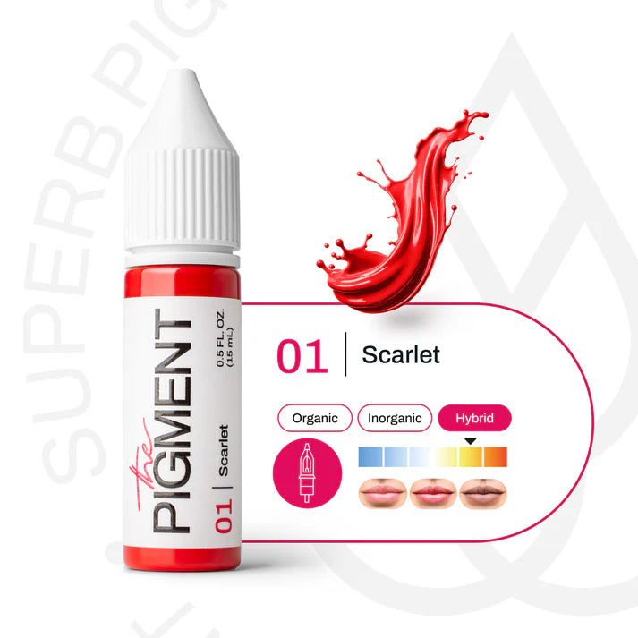 Lips PMU Pigment - 01 Scarlet