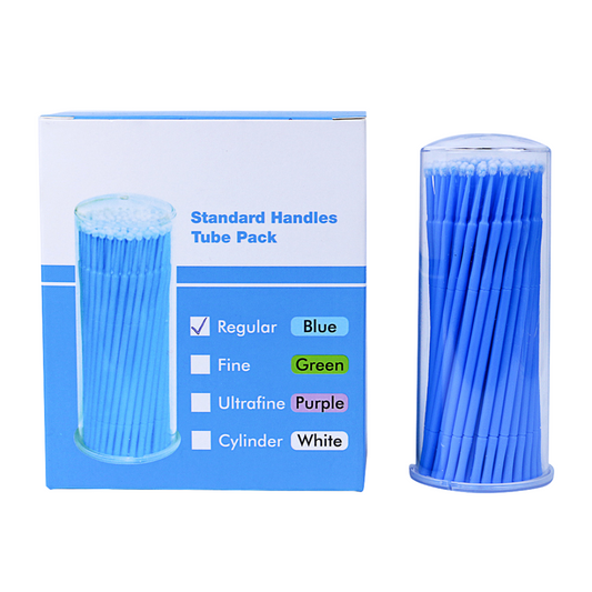 Microbrush 100pcs/box L-Blue（マイクロスティック　ブルー　100Pcs/Box）